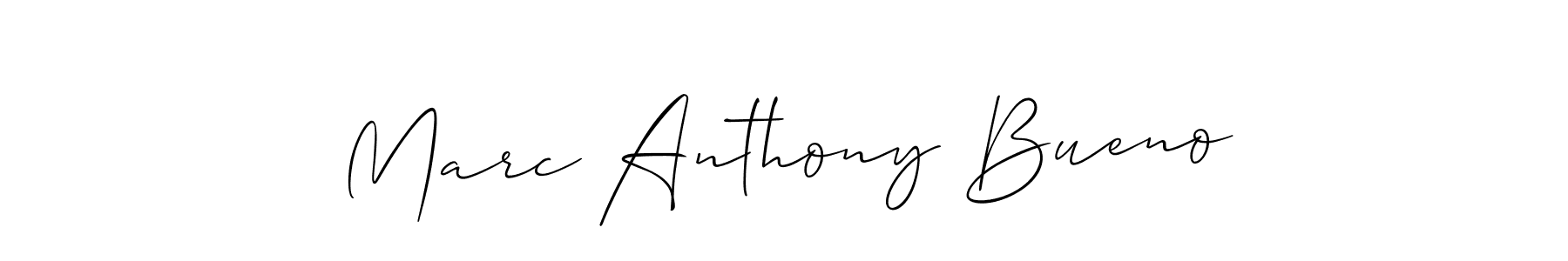 Design your own signature with our free online signature maker. With this signature software, you can create a handwritten (Allison_Script) signature for name Marc Anthony Bueno. Marc Anthony Bueno signature style 2 images and pictures png