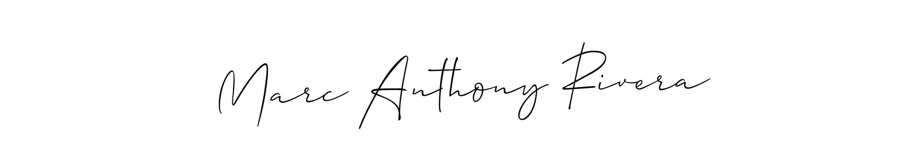 if you are searching for the best signature style for your name Marc Anthony Rivera. so please give up your signature search. here we have designed multiple signature styles  using Allison_Script. Marc Anthony Rivera signature style 2 images and pictures png
