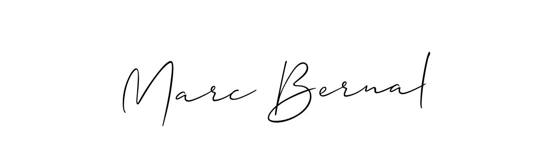 You should practise on your own different ways (Allison_Script) to write your name (Marc Bernal) in signature. don't let someone else do it for you. Marc Bernal signature style 2 images and pictures png