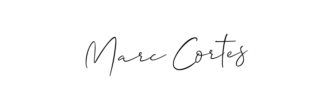 Best and Professional Signature Style for Marc Cortes. Allison_Script Best Signature Style Collection. Marc Cortes signature style 2 images and pictures png