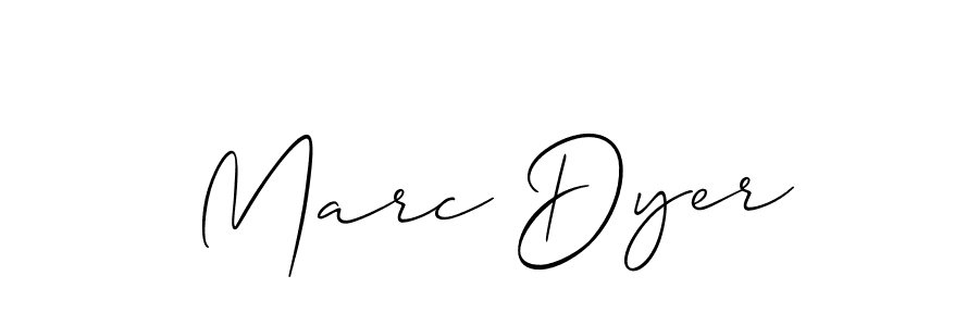Marc Dyer stylish signature style. Best Handwritten Sign (Allison_Script) for my name. Handwritten Signature Collection Ideas for my name Marc Dyer. Marc Dyer signature style 2 images and pictures png