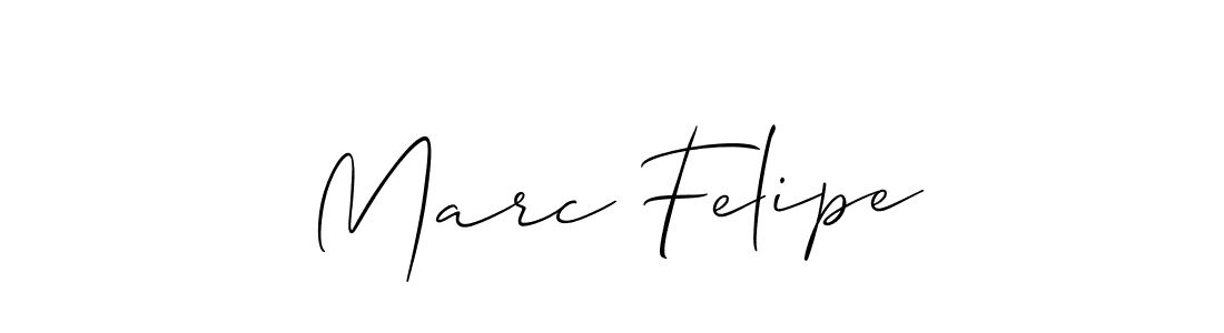 Marc Felipe stylish signature style. Best Handwritten Sign (Allison_Script) for my name. Handwritten Signature Collection Ideas for my name Marc Felipe. Marc Felipe signature style 2 images and pictures png