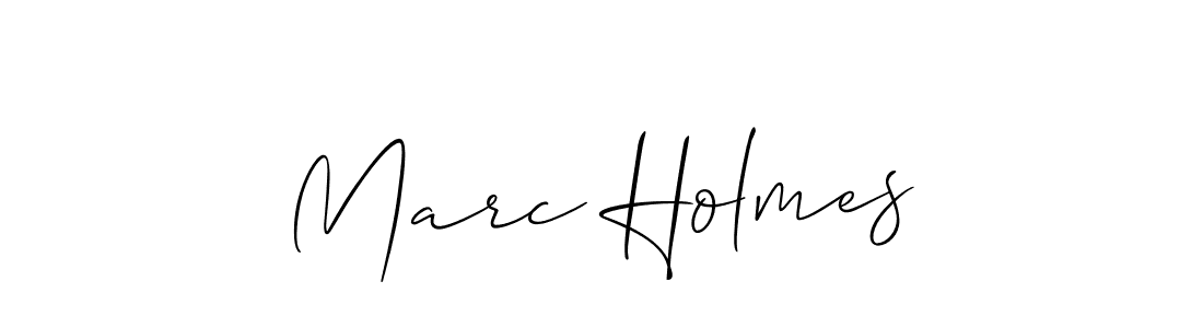 Make a beautiful signature design for name Marc Holmes. With this signature (Allison_Script) style, you can create a handwritten signature for free. Marc Holmes signature style 2 images and pictures png