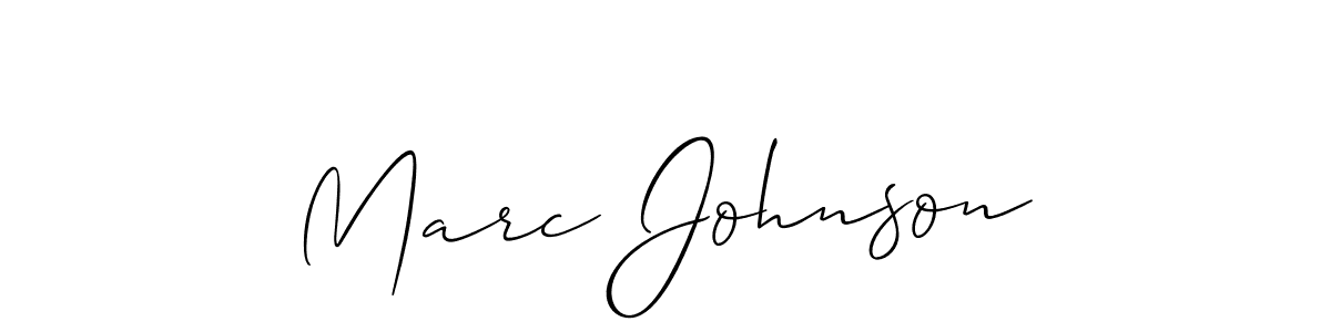 How to make Marc Johnson signature? Allison_Script is a professional autograph style. Create handwritten signature for Marc Johnson name. Marc Johnson signature style 2 images and pictures png