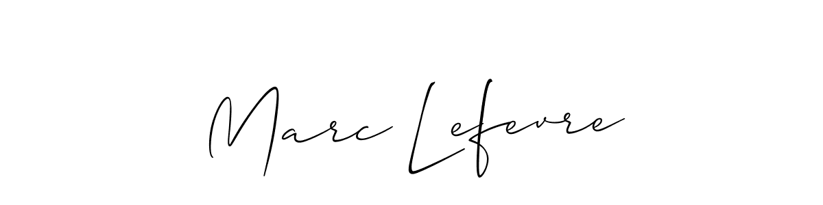 It looks lik you need a new signature style for name Marc Lefevre. Design unique handwritten (Allison_Script) signature with our free signature maker in just a few clicks. Marc Lefevre signature style 2 images and pictures png
