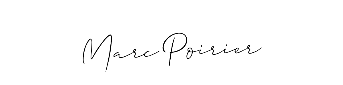 Use a signature maker to create a handwritten signature online. With this signature software, you can design (Allison_Script) your own signature for name Marc Poirier. Marc Poirier signature style 2 images and pictures png