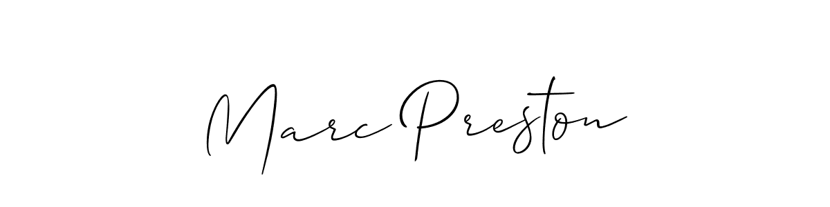 if you are searching for the best signature style for your name Marc Preston. so please give up your signature search. here we have designed multiple signature styles  using Allison_Script. Marc Preston signature style 2 images and pictures png