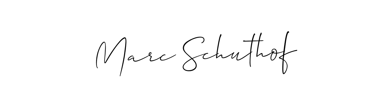 Design your own signature with our free online signature maker. With this signature software, you can create a handwritten (Allison_Script) signature for name Marc Schuthof. Marc Schuthof signature style 2 images and pictures png