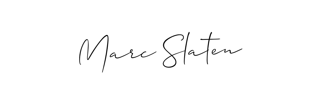It looks lik you need a new signature style for name Marc Slaten. Design unique handwritten (Allison_Script) signature with our free signature maker in just a few clicks. Marc Slaten signature style 2 images and pictures png