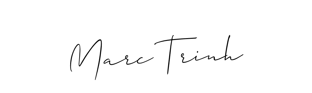 Marc Trinh stylish signature style. Best Handwritten Sign (Allison_Script) for my name. Handwritten Signature Collection Ideas for my name Marc Trinh. Marc Trinh signature style 2 images and pictures png