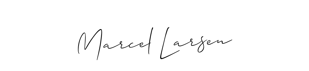 if you are searching for the best signature style for your name Marcel Larsen. so please give up your signature search. here we have designed multiple signature styles  using Allison_Script. Marcel Larsen signature style 2 images and pictures png