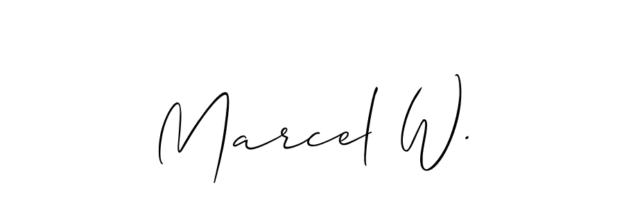 Here are the top 10 professional signature styles for the name Marcel W.. These are the best autograph styles you can use for your name. Marcel W. signature style 2 images and pictures png