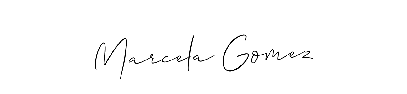 Best and Professional Signature Style for Marcela Gomez. Allison_Script Best Signature Style Collection. Marcela Gomez signature style 2 images and pictures png