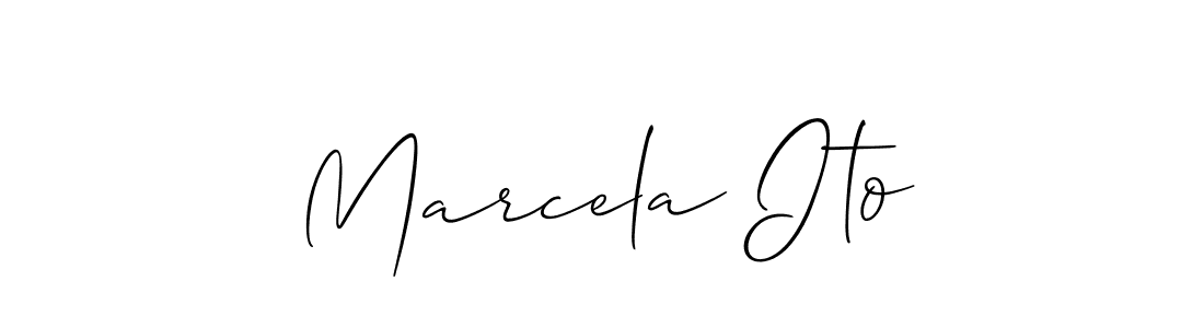 Here are the top 10 professional signature styles for the name Marcela Ito. These are the best autograph styles you can use for your name. Marcela Ito signature style 2 images and pictures png