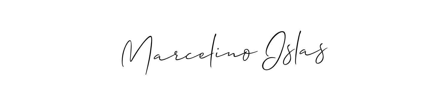 This is the best signature style for the Marcelino Islas name. Also you like these signature font (Allison_Script). Mix name signature. Marcelino Islas signature style 2 images and pictures png