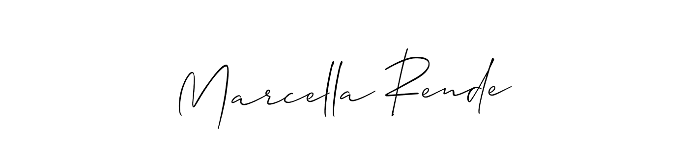 How to make Marcella Rende signature? Allison_Script is a professional autograph style. Create handwritten signature for Marcella Rende name. Marcella Rende signature style 2 images and pictures png