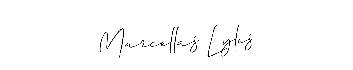 Best and Professional Signature Style for Marcellas Lyles. Allison_Script Best Signature Style Collection. Marcellas Lyles signature style 2 images and pictures png
