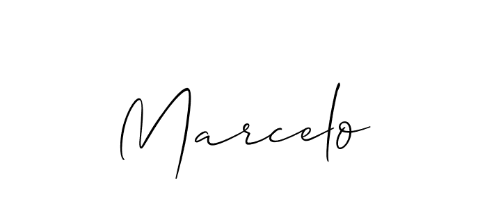 Create a beautiful signature design for name Marcelo. With this signature (Allison_Script) fonts, you can make a handwritten signature for free. Marcelo signature style 2 images and pictures png