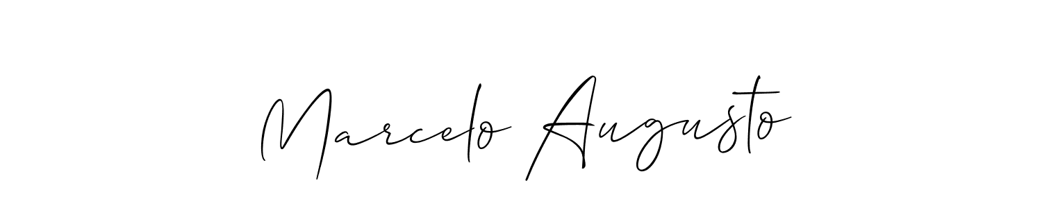 How to make Marcelo Augusto signature? Allison_Script is a professional autograph style. Create handwritten signature for Marcelo Augusto name. Marcelo Augusto signature style 2 images and pictures png