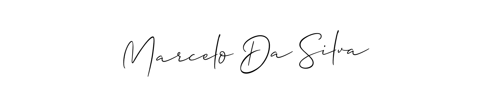 Create a beautiful signature design for name Marcelo Da Silva. With this signature (Allison_Script) fonts, you can make a handwritten signature for free. Marcelo Da Silva signature style 2 images and pictures png