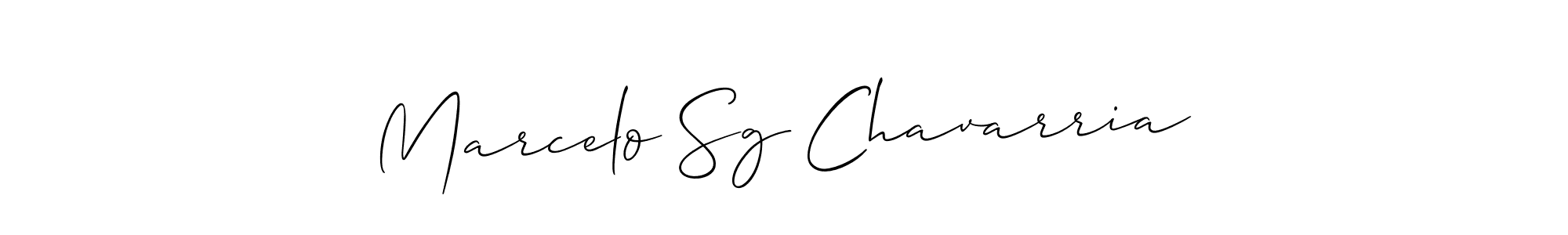 How to make Marcelo Sg Chavarria signature? Allison_Script is a professional autograph style. Create handwritten signature for Marcelo Sg Chavarria name. Marcelo Sg Chavarria signature style 2 images and pictures png