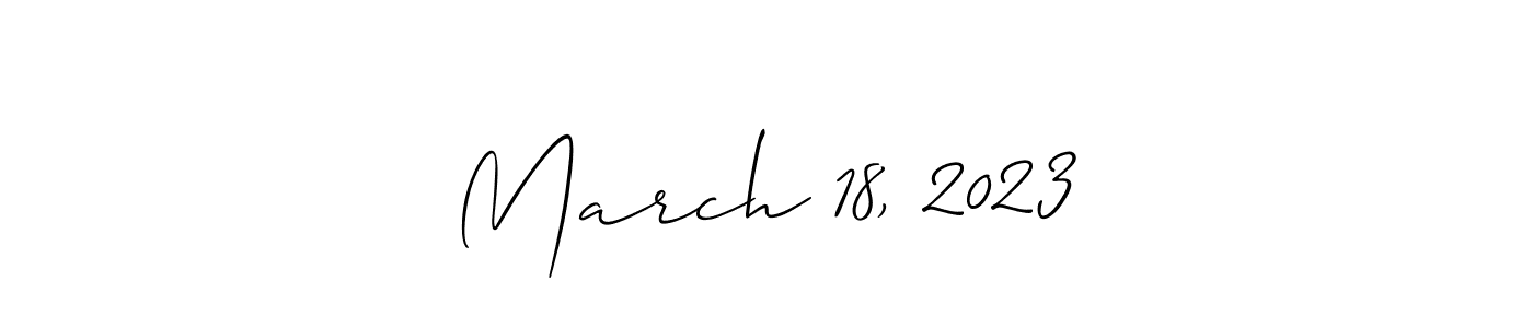 You should practise on your own different ways (Allison_Script) to write your name (March 18, 2023) in signature. don't let someone else do it for you. March 18, 2023 signature style 2 images and pictures png