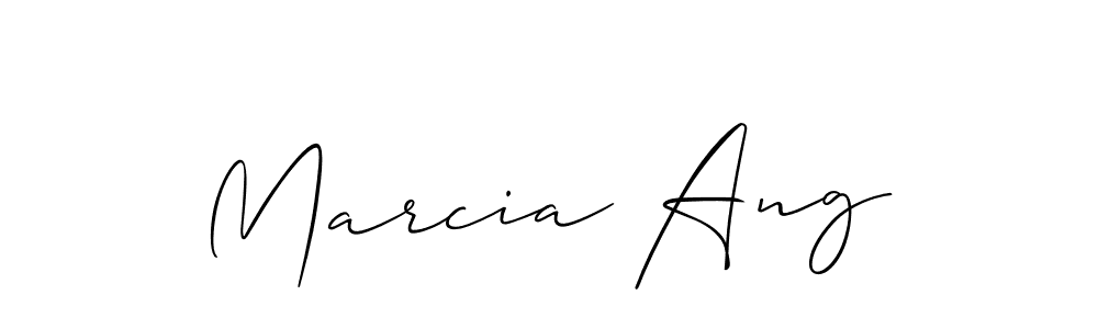 How to Draw Marcia Ang signature style? Allison_Script is a latest design signature styles for name Marcia Ang. Marcia Ang signature style 2 images and pictures png