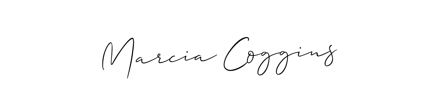 Also we have Marcia Coggins name is the best signature style. Create professional handwritten signature collection using Allison_Script autograph style. Marcia Coggins signature style 2 images and pictures png