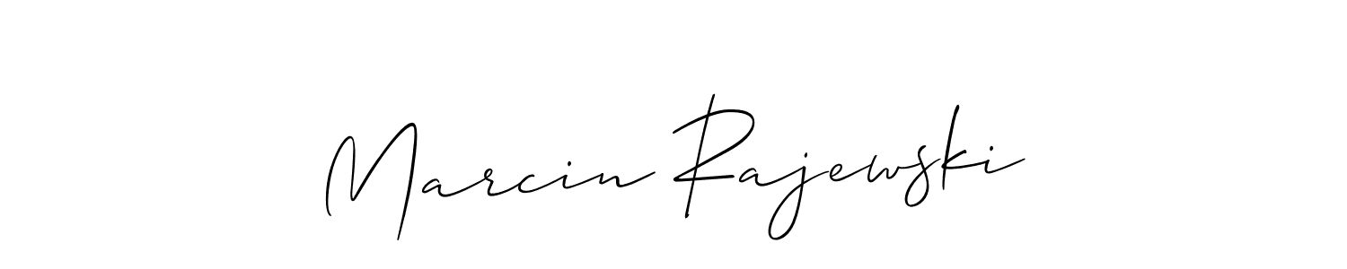 You should practise on your own different ways (Allison_Script) to write your name (Marcin Rajewski) in signature. don't let someone else do it for you. Marcin Rajewski signature style 2 images and pictures png