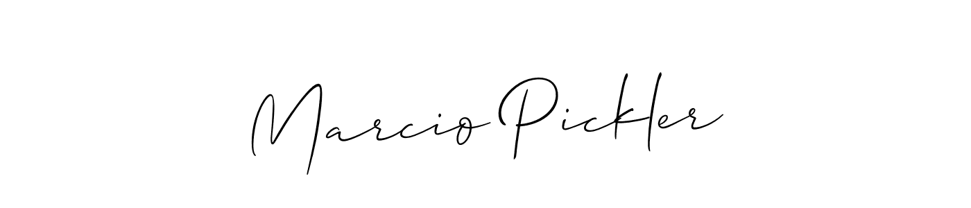 It looks lik you need a new signature style for name Marcio Pickler. Design unique handwritten (Allison_Script) signature with our free signature maker in just a few clicks. Marcio Pickler signature style 2 images and pictures png