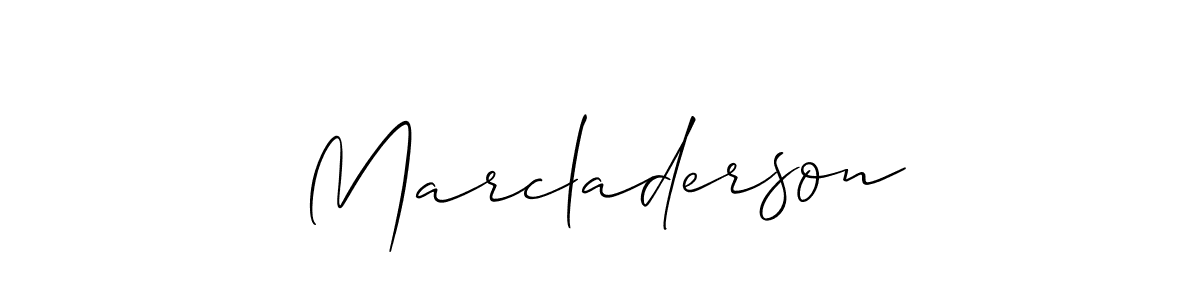 Once you've used our free online signature maker to create your best signature Allison_Script style, it's time to enjoy all of the benefits that Marcladerson name signing documents. Marcladerson signature style 2 images and pictures png