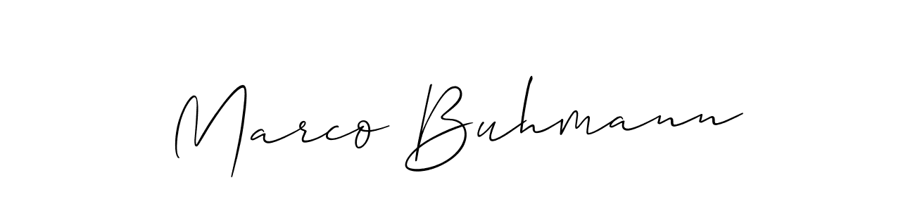 Marco Buhmann stylish signature style. Best Handwritten Sign (Allison_Script) for my name. Handwritten Signature Collection Ideas for my name Marco Buhmann. Marco Buhmann signature style 2 images and pictures png