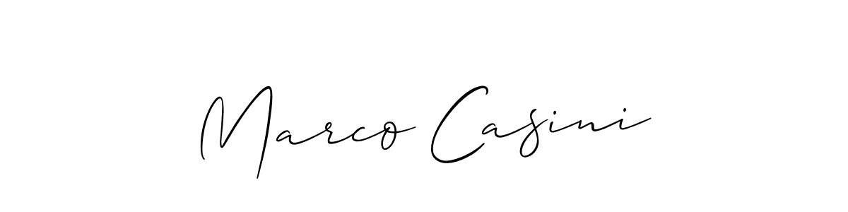 Design your own signature with our free online signature maker. With this signature software, you can create a handwritten (Allison_Script) signature for name Marco Casini. Marco Casini signature style 2 images and pictures png