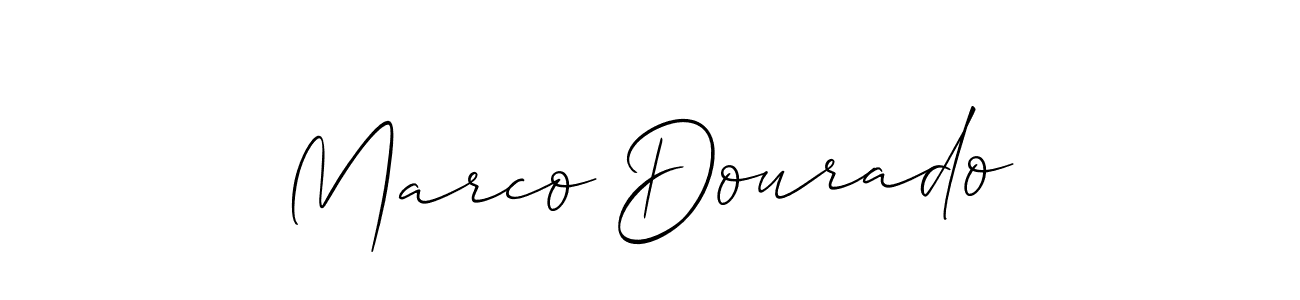 Also we have Marco Dourado name is the best signature style. Create professional handwritten signature collection using Allison_Script autograph style. Marco Dourado signature style 2 images and pictures png