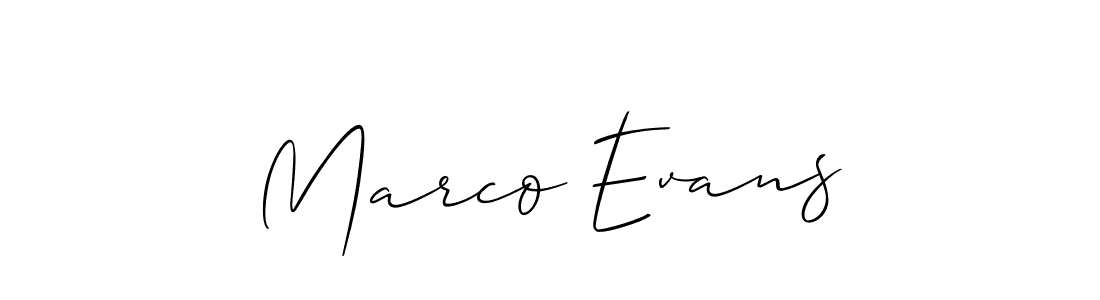 Also You can easily find your signature by using the search form. We will create Marco Evans name handwritten signature images for you free of cost using Allison_Script sign style. Marco Evans signature style 2 images and pictures png