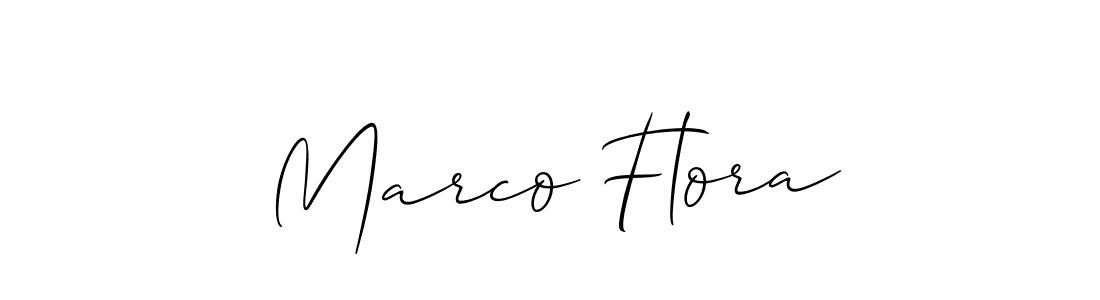 You should practise on your own different ways (Allison_Script) to write your name (Marco Flora) in signature. don't let someone else do it for you. Marco Flora signature style 2 images and pictures png