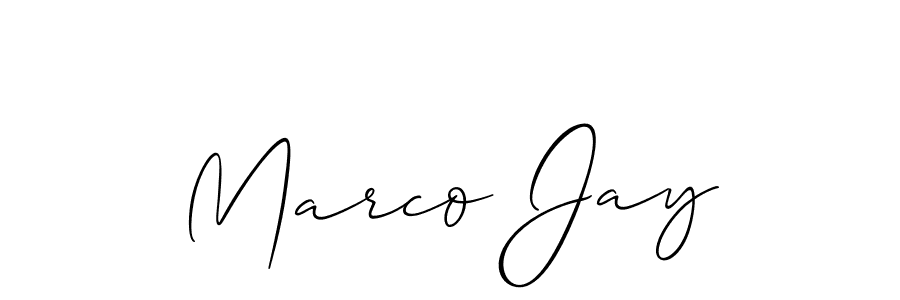 Similarly Allison_Script is the best handwritten signature design. Signature creator online .You can use it as an online autograph creator for name Marco Jay. Marco Jay signature style 2 images and pictures png