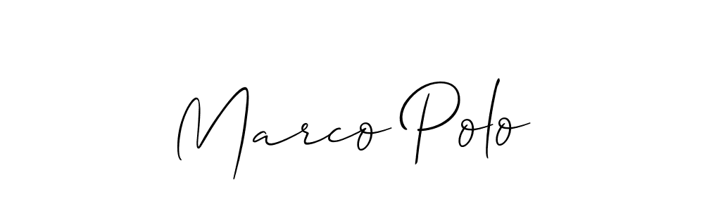 You should practise on your own different ways (Allison_Script) to write your name (Marco Polo) in signature. don't let someone else do it for you. Marco Polo signature style 2 images and pictures png