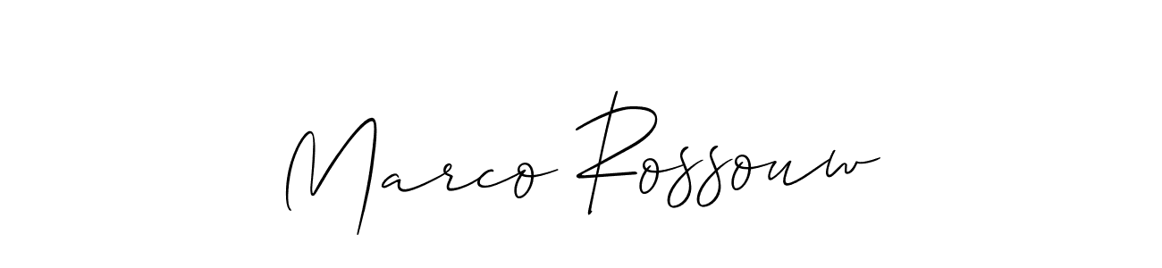 Similarly Allison_Script is the best handwritten signature design. Signature creator online .You can use it as an online autograph creator for name Marco Rossouw. Marco Rossouw signature style 2 images and pictures png