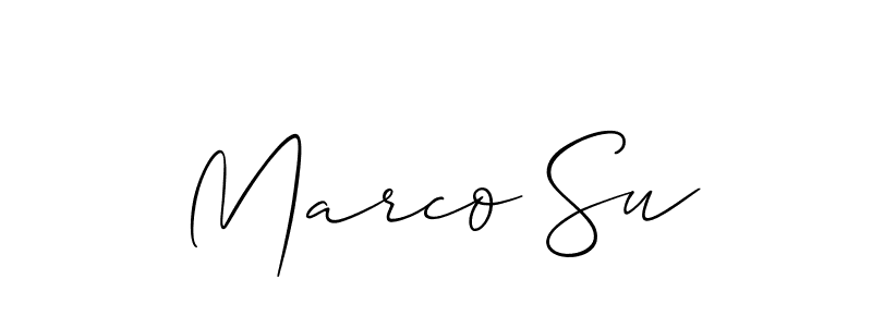 Similarly Allison_Script is the best handwritten signature design. Signature creator online .You can use it as an online autograph creator for name Marco Su. Marco Su signature style 2 images and pictures png