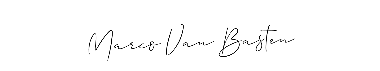 Similarly Allison_Script is the best handwritten signature design. Signature creator online .You can use it as an online autograph creator for name Marco Van Basten. Marco Van Basten signature style 2 images and pictures png