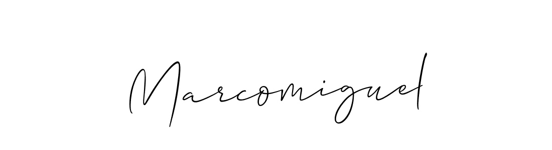 Similarly Allison_Script is the best handwritten signature design. Signature creator online .You can use it as an online autograph creator for name Marcomiguel. Marcomiguel signature style 2 images and pictures png