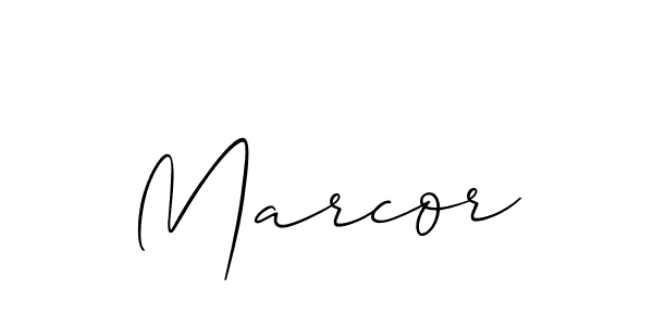 The best way (Allison_Script) to make a short signature is to pick only two or three words in your name. The name Marcor include a total of six letters. For converting this name. Marcor signature style 2 images and pictures png