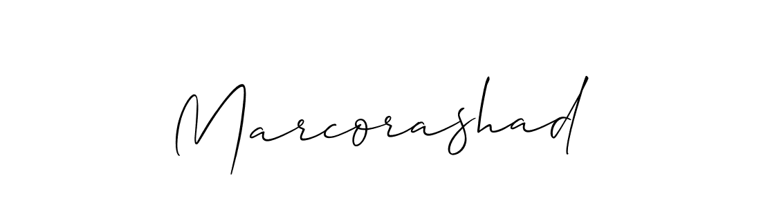 Once you've used our free online signature maker to create your best signature Allison_Script style, it's time to enjoy all of the benefits that Marcorashad name signing documents. Marcorashad signature style 2 images and pictures png