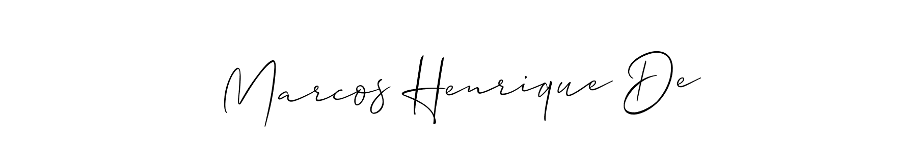 How to make Marcos Henrique De signature? Allison_Script is a professional autograph style. Create handwritten signature for Marcos Henrique De name. Marcos Henrique De signature style 2 images and pictures png