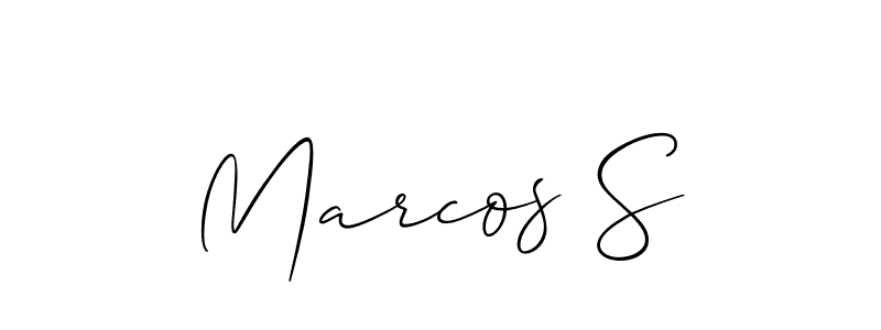 Make a short Marcos S signature style. Manage your documents anywhere anytime using Allison_Script. Create and add eSignatures, submit forms, share and send files easily. Marcos S signature style 2 images and pictures png