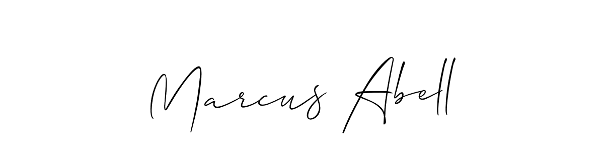 Marcus Abell stylish signature style. Best Handwritten Sign (Allison_Script) for my name. Handwritten Signature Collection Ideas for my name Marcus Abell. Marcus Abell signature style 2 images and pictures png