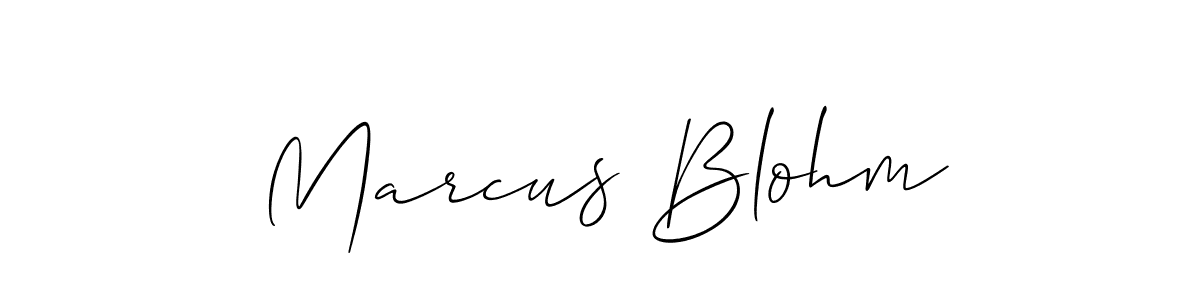 How to make Marcus Blohm signature? Allison_Script is a professional autograph style. Create handwritten signature for Marcus Blohm name. Marcus Blohm signature style 2 images and pictures png
