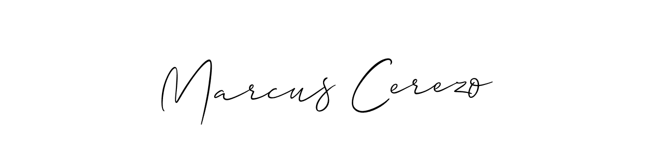 Make a short Marcus Cerezo signature style. Manage your documents anywhere anytime using Allison_Script. Create and add eSignatures, submit forms, share and send files easily. Marcus Cerezo signature style 2 images and pictures png