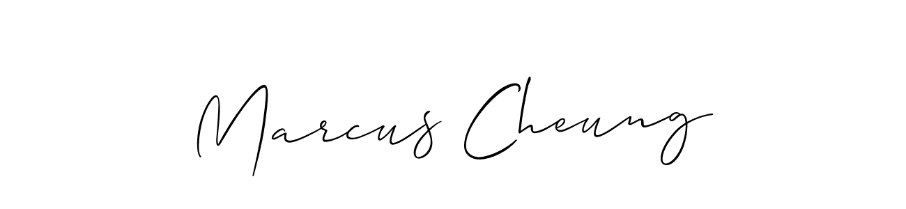 How to make Marcus Cheung name signature. Use Allison_Script style for creating short signs online. This is the latest handwritten sign. Marcus Cheung signature style 2 images and pictures png